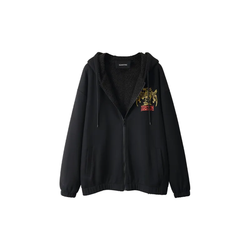 SANSYAS Jackets Unisex Black-1