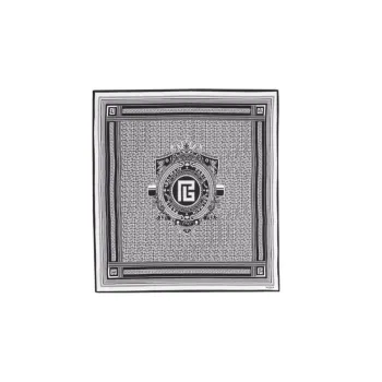BALMAIN Silk Scarves Women's Black/White