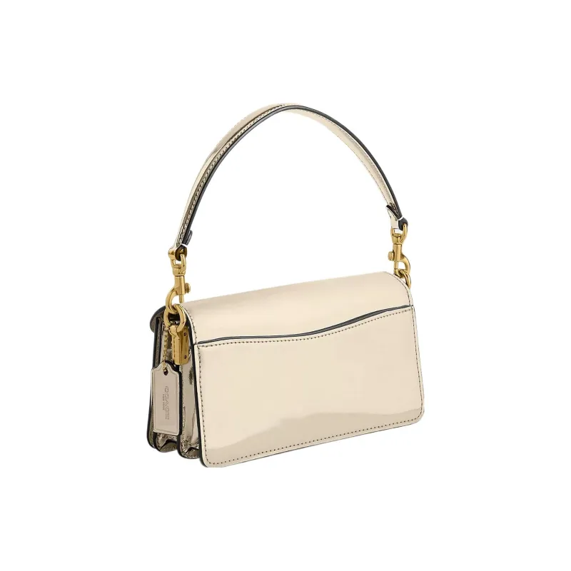 COACH Tabby Leather Messenger Bag, Handbag, Shoulder Bag Women's Metallic-2