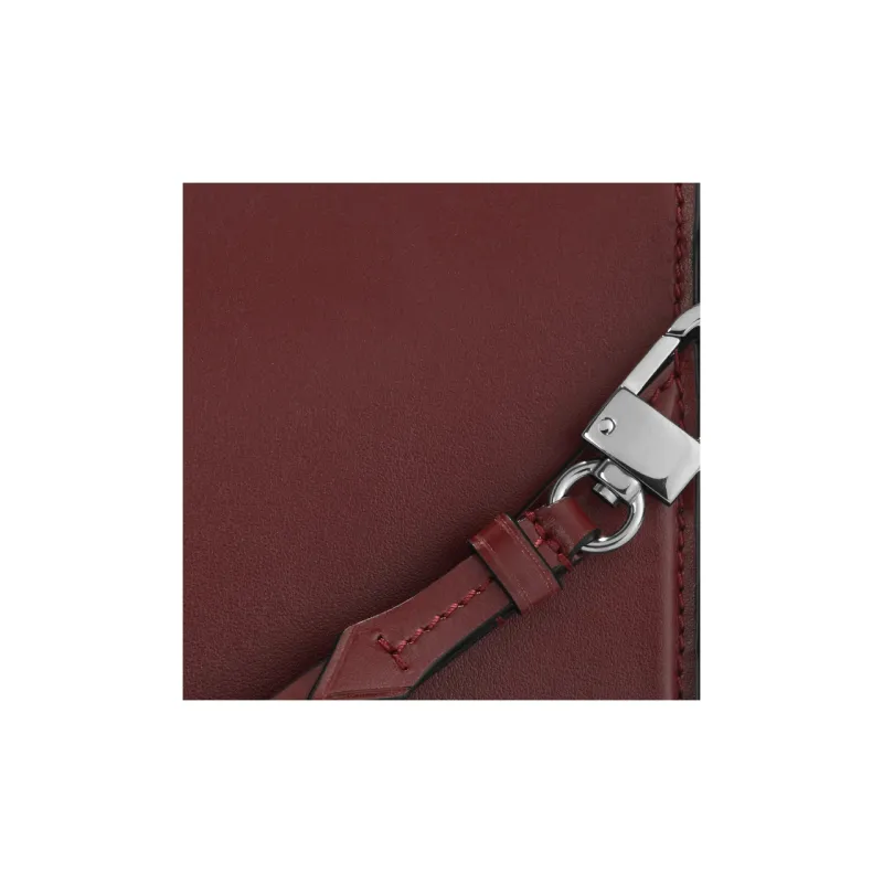 MONTBLANC Calfskin Clutch Unisex Burgundy Color-5
