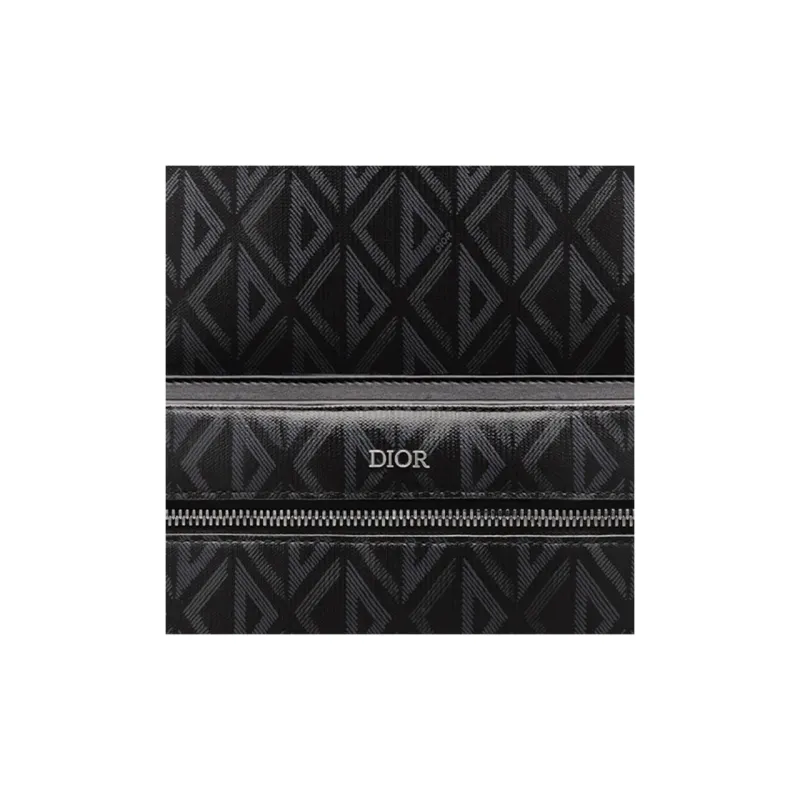 DIOR Canvas With Leather Backpack Regular Men's Black-4