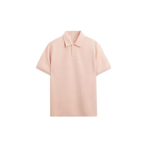 ZARA Polo Shirts Men Washable Pink