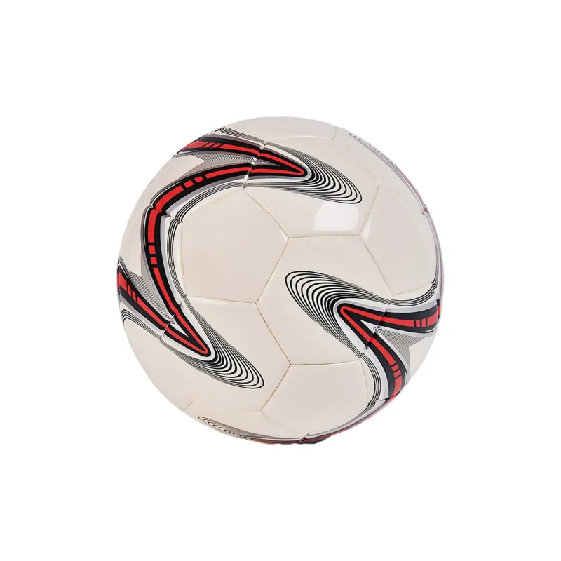 MILACHIC Size 5 Soccer PU Machine Stitched Soccer Ball Unisex Beige Red-2