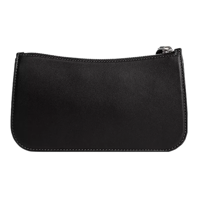 COACH Glove Tanning Shoulder Bag, Handbag, Shoulder Bag Small Size Women's Silver & Black-2