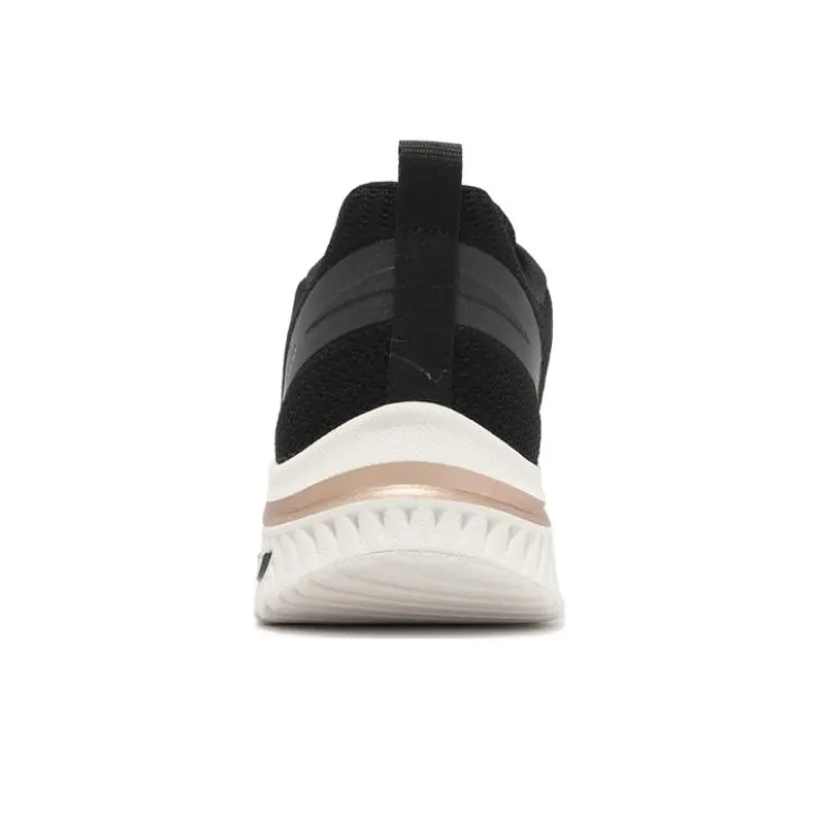 Skechers Arch Fit S-Miles-Sonrisas Durable Breathable Low-Top Casual Shoes Women's Black-3