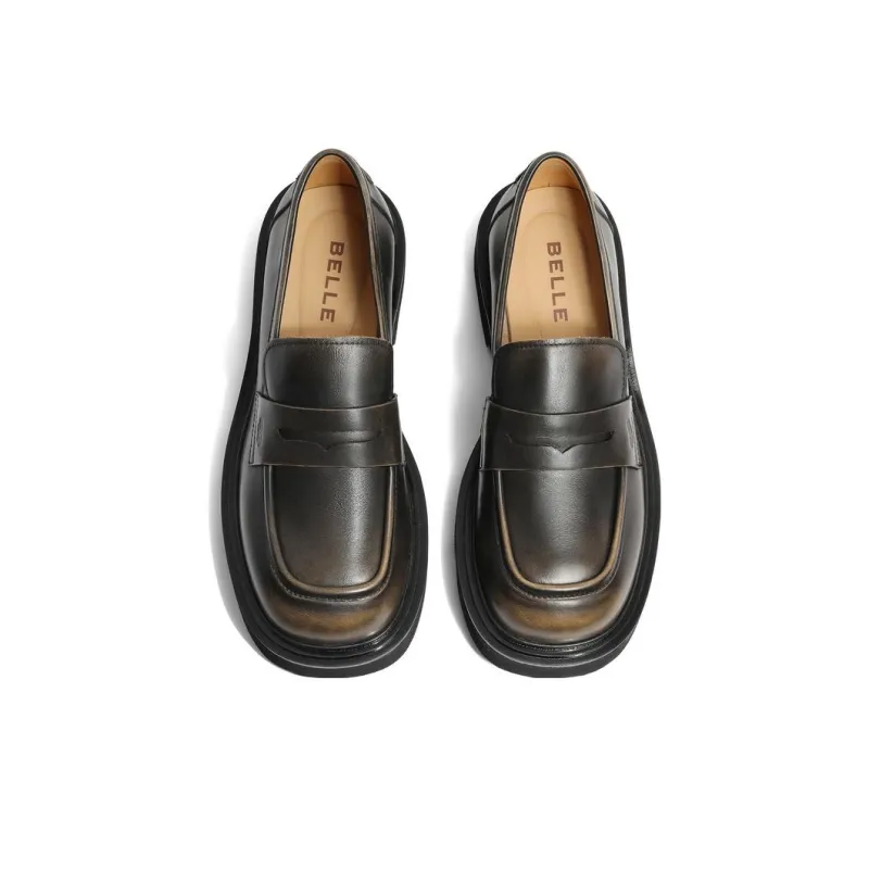 BELLE Loafers Women's Brown/Gray Brown/Gray-8