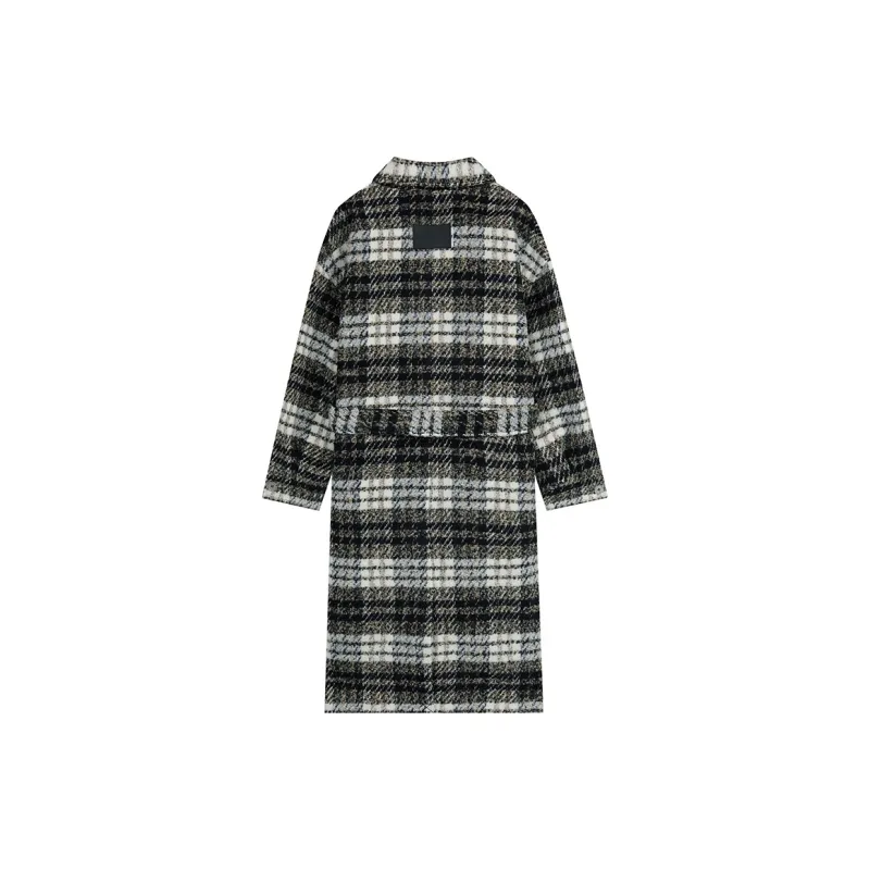 ELF SACK Coat Women's Vintage Plaid-1