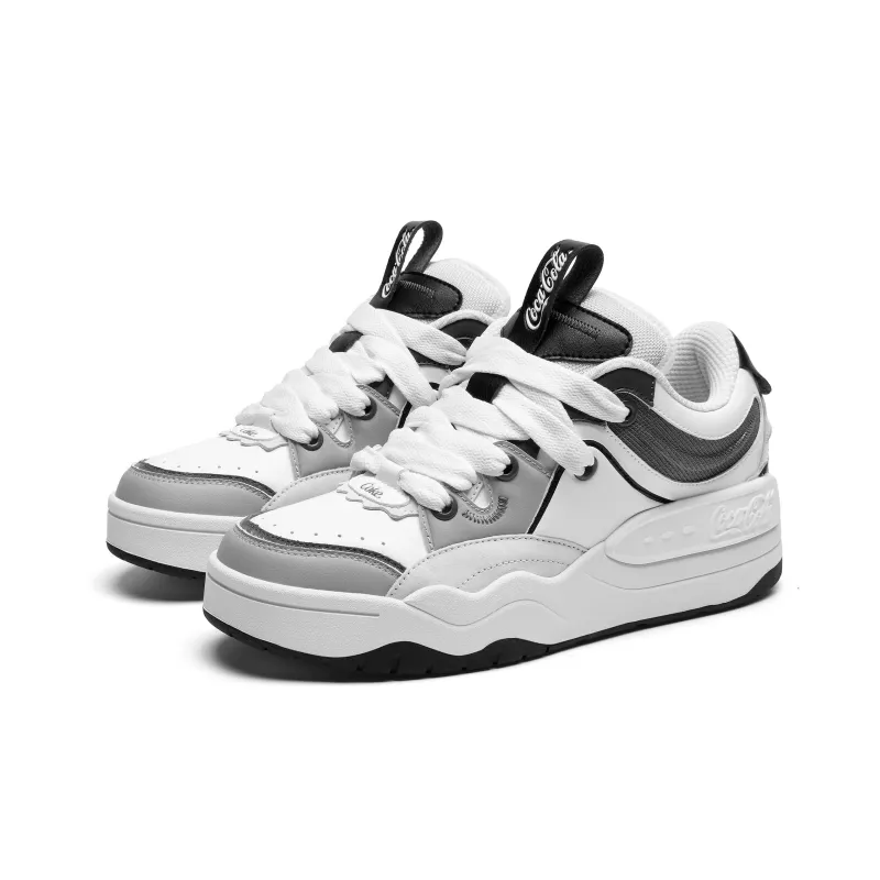 Coca Cola Coverage Slip Resistant Cushioning Wear Resistant Height Increasing Low Top Skateboard Shoes Unisex-2