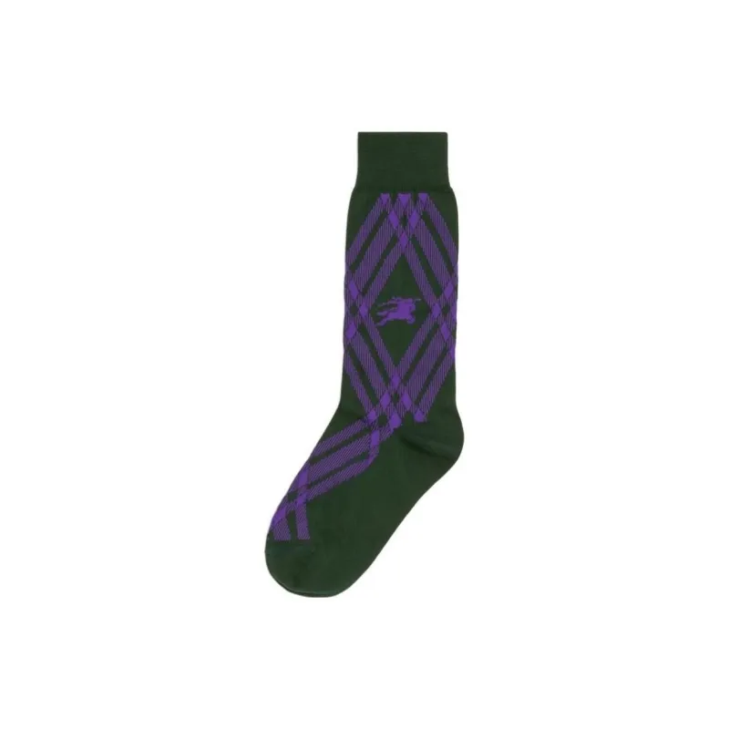 Burberry FW23 Knee-High Socks Men's 1 Pack Multicolor-1