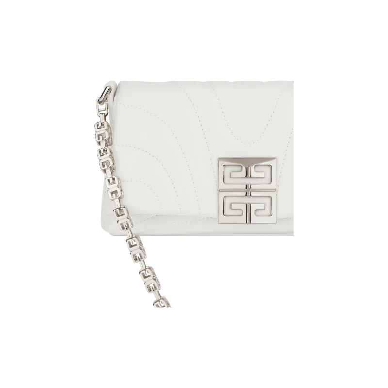 Givenchy 4G Cow Leather Portable Crossbody Bag, Shoulder Bag Women's Ivory White-5