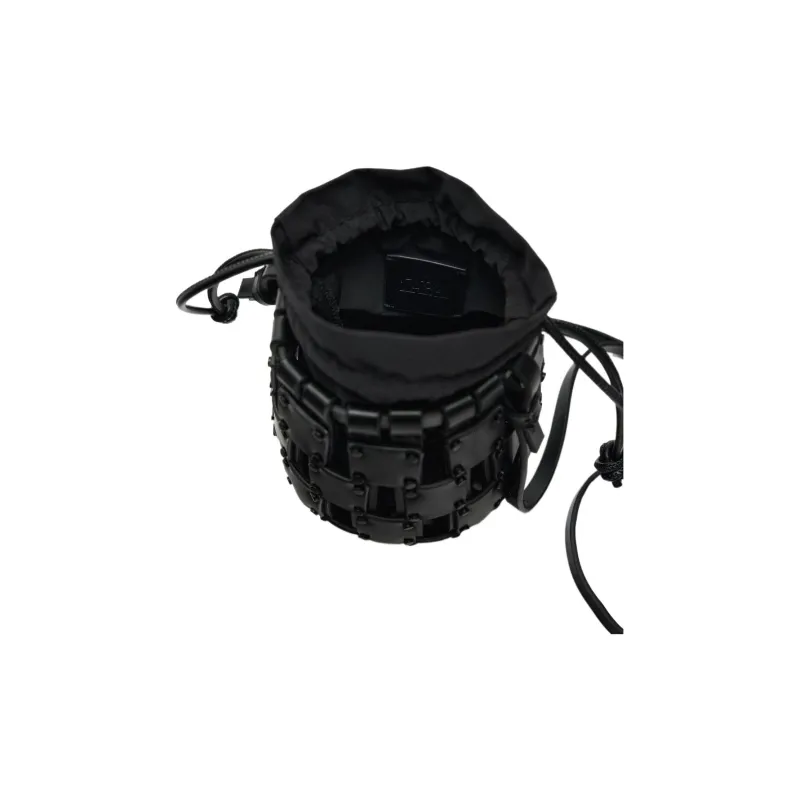 ZARA Polyurethane Bucket Bags Shoulder Bag Crossbody Bag Mini Women's Black-5