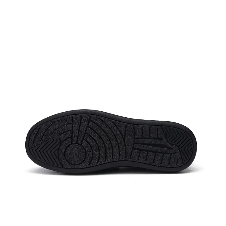 U7 Men's Casual Shoes Men High Top Black-4