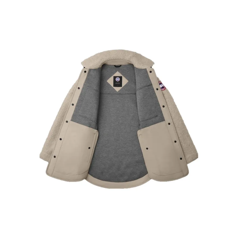 Canada Goose Simcoe Shirt Jacket Kind High Pile Fleece Jackets Coats Women's Gray-1
