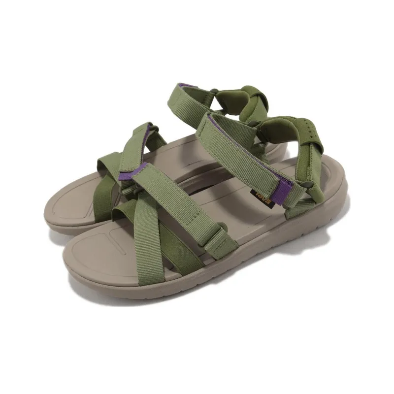 Teva Sanborn Mia Beach Sandals Women's Green-2