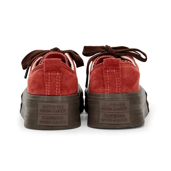KARLIE KELLER Low Top Canvas Shoes Women's Rusty Red-5