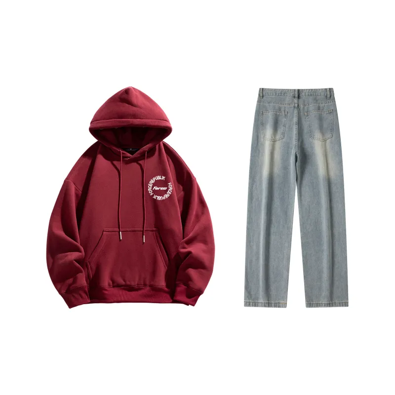 FORCEREPUBLIK Sweatshirt Sets Unisex-11