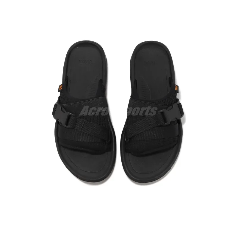 Teva Rubber Sole Abrasion Resistant Slide Slippers Men's Black-3