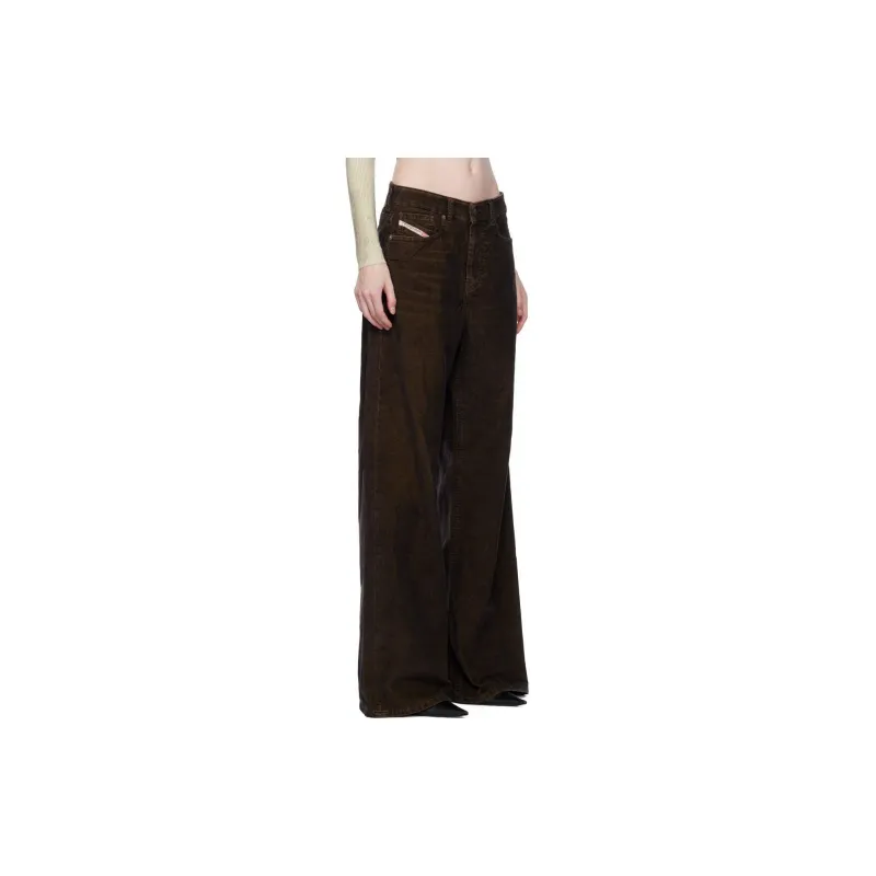 DIESEL FW23 Jeans Women's Olive Green-2