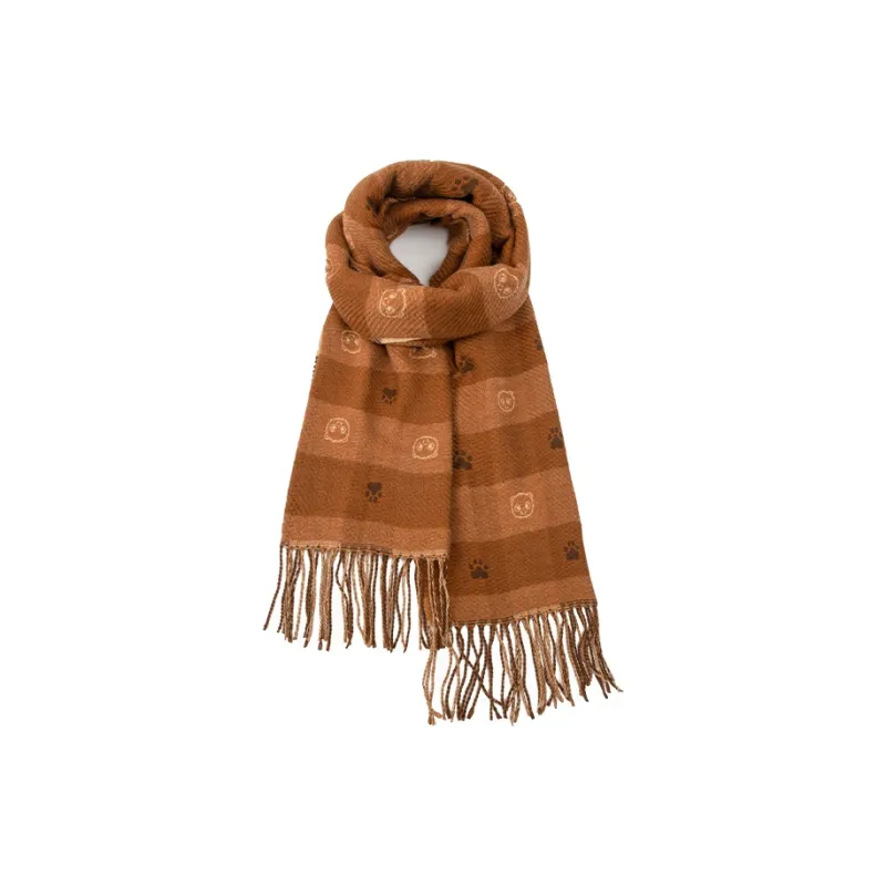 BAIJUAN Knit Scarves Unisex-7