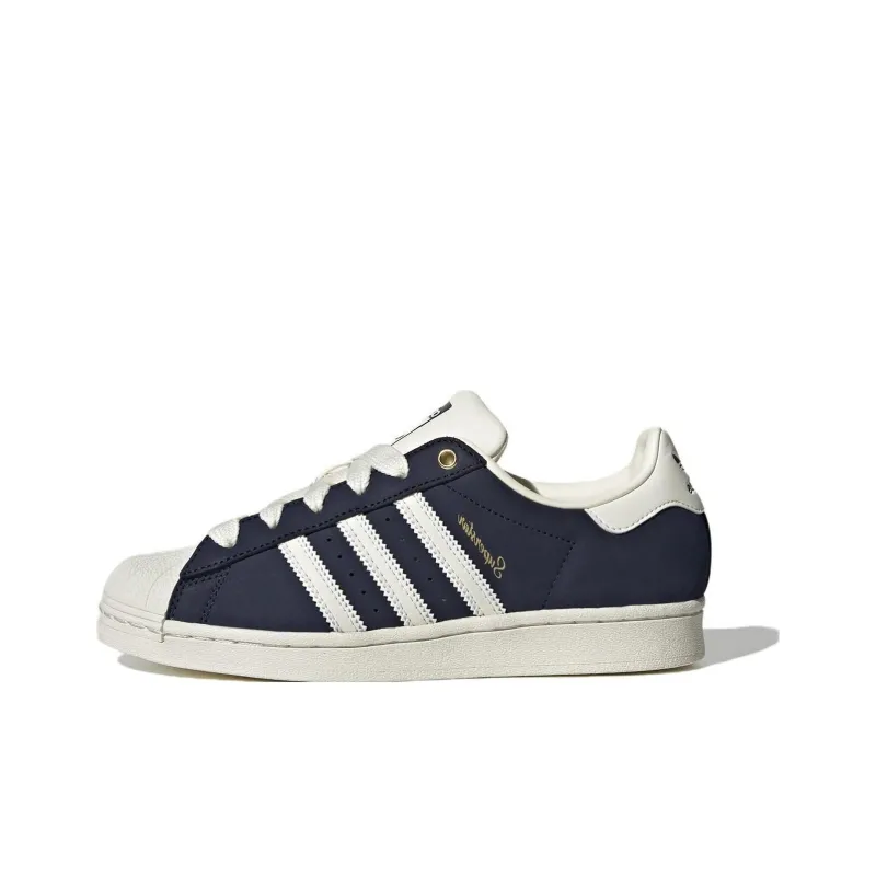 Adidas Superstar 'Night Indigo Gold Script' Women's-0