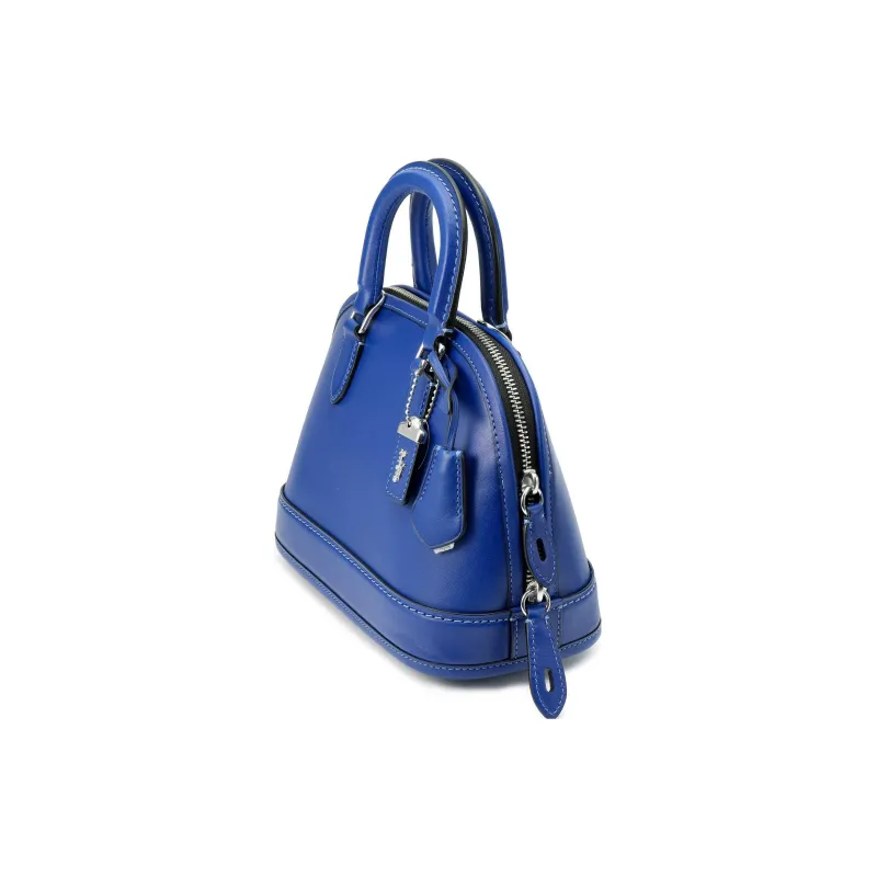 COACH Revel Glove Tanning Shoulder Bag, Crossbody Bag, Handbag Medium Size Women's Blue-1