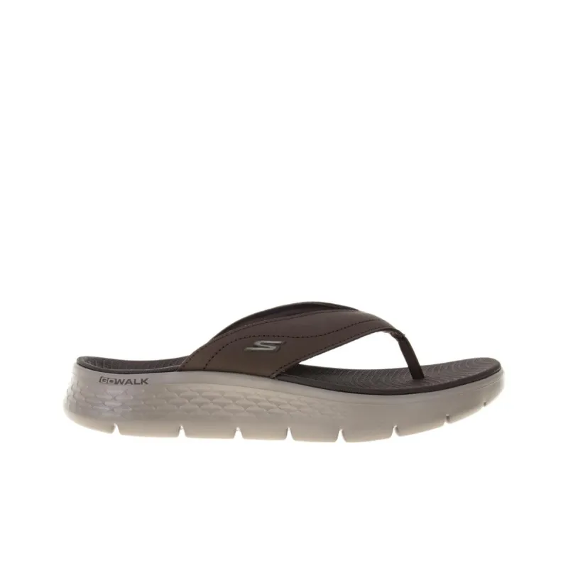 Skechers Go Walk Fle Odor Resistant, Abrasion Resistant Slippers Men's Umber-1