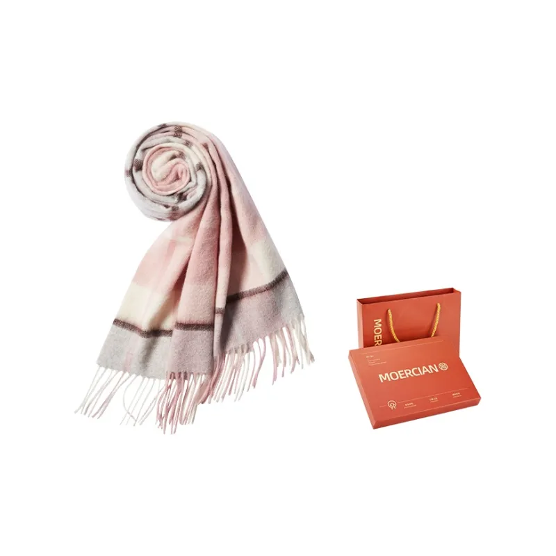 MOERCIAN 100% Wool Knit Scarves Women's-1