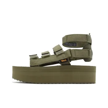 Teva Flatform Mevia Beach Sandals Women's Green