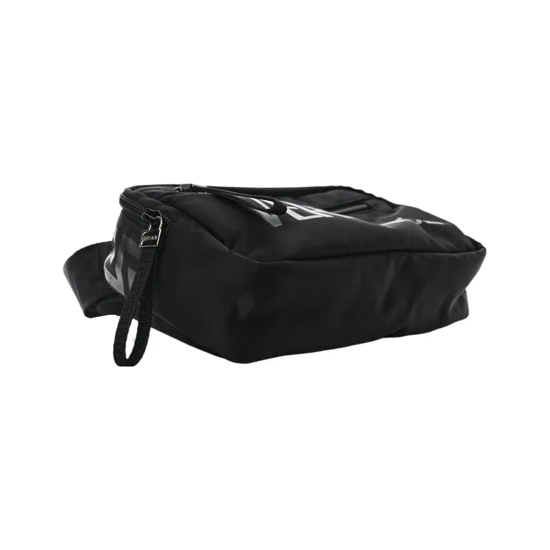 VERSACE Nylon Sling Bag Fanny Pack Men's Black-1