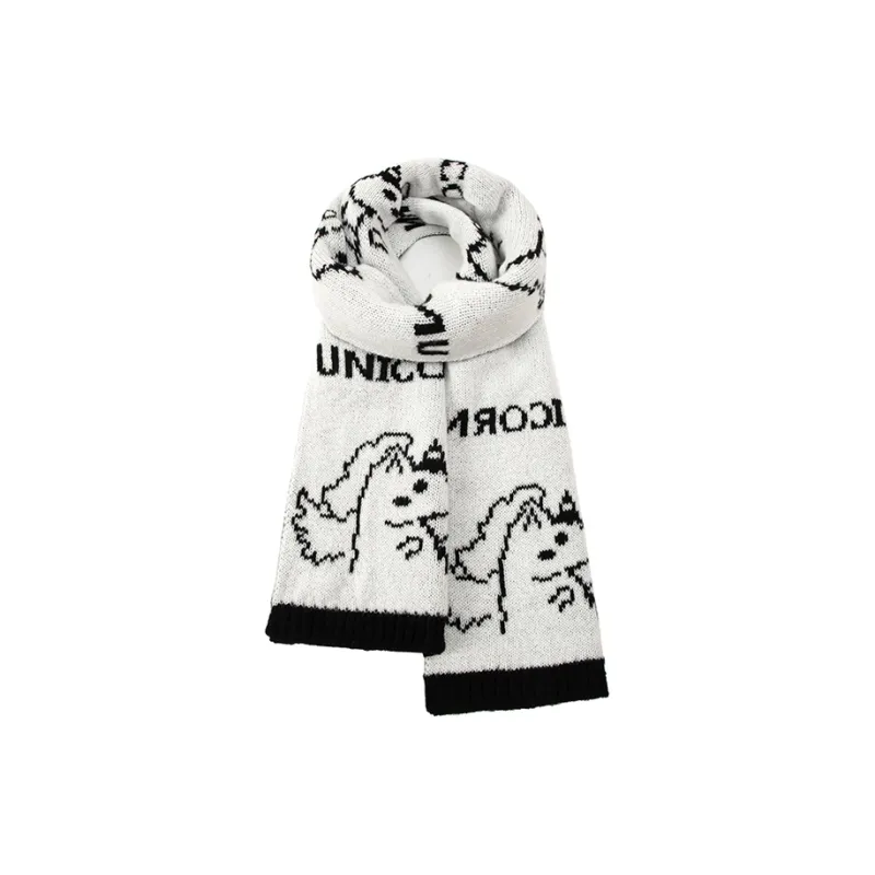 BAIJUAN Knit Scarves Unisex-5