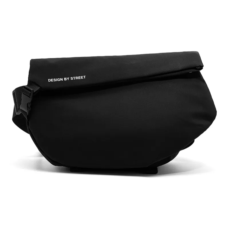 RIOREX Polyamide Messenger Bag Shoulder Bag Crossbody Bag Regular Unisex Black/Custard/Gray Black/Frosted Black-18