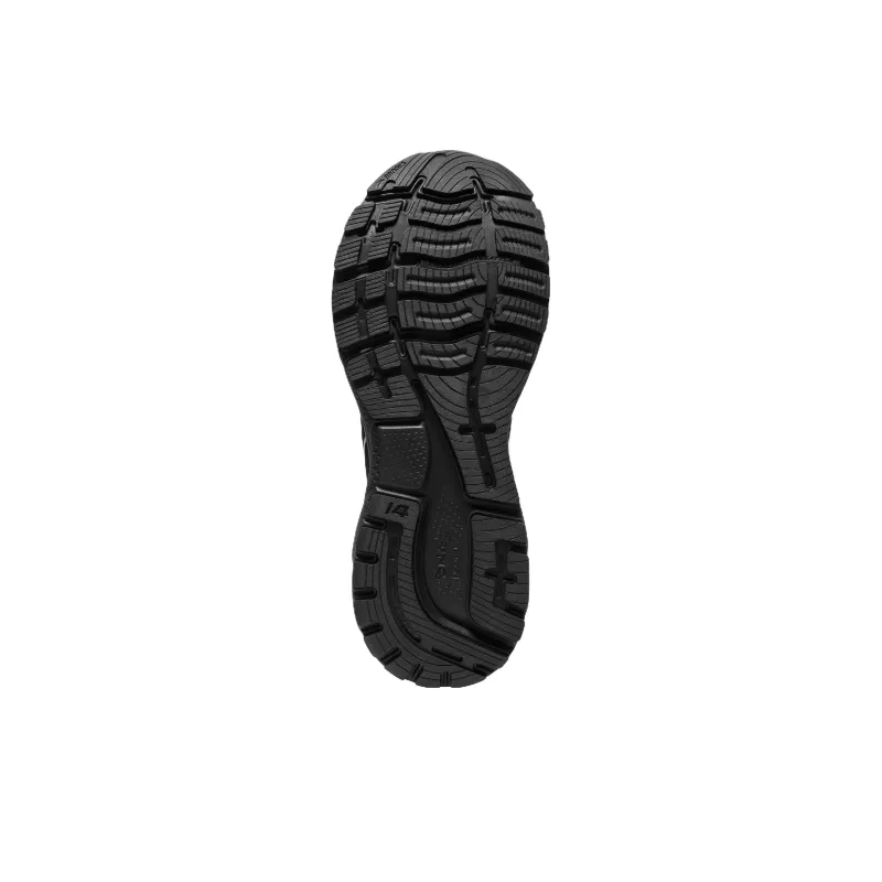 Brooks Ghost 14 Durable Breathable Lightweight Low-Top Running Shoes Men's Black-4