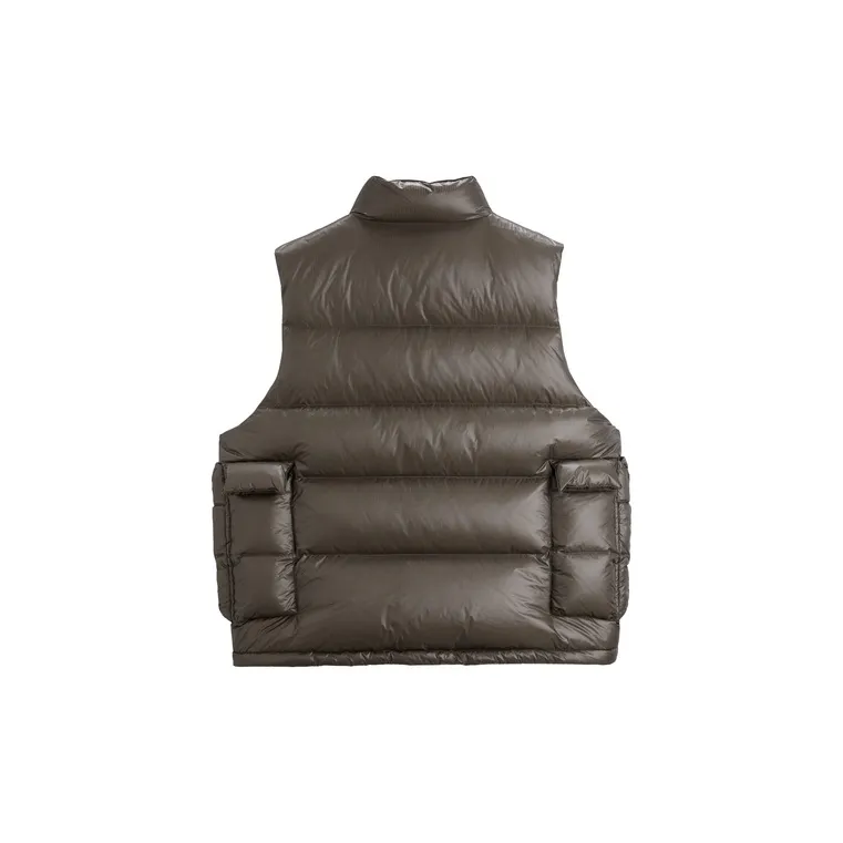 PEACEBIRD MEN Vests Unisex Coffee 1 Loose Fit-1