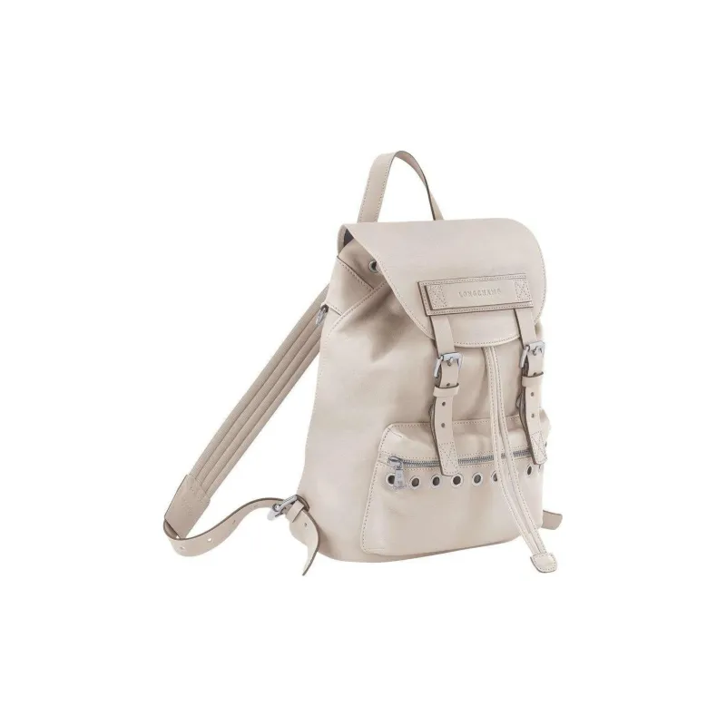 LONGCHAMP Calfskin Backpack Men's Earth Brown-1