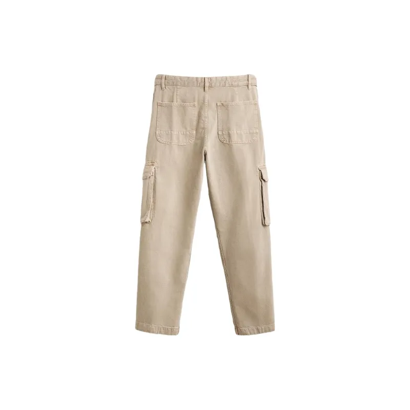ZARA Cargo Pants Men Beige-1