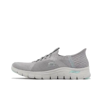 Skechers ARCH FIT VISTA Abrasion Resistant Breathable Low Top Casual Shoes Women's Gray