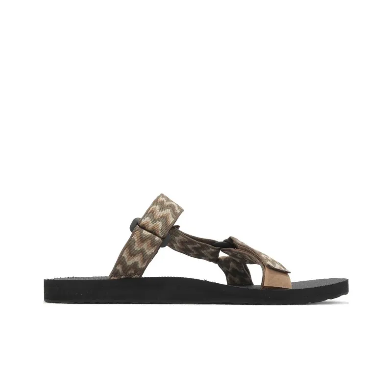 Teva Midform Universal Rubber Sole Quiet Slide Slippers Men's Brown-1
