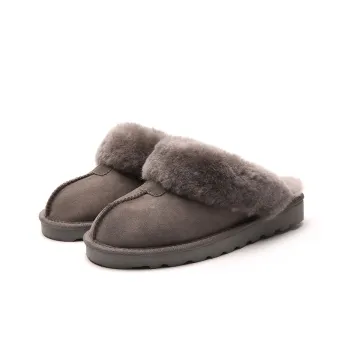 STELLA WEISZ Wrap toe Slippers Women's Chestnut/Antelope Brown/Gray