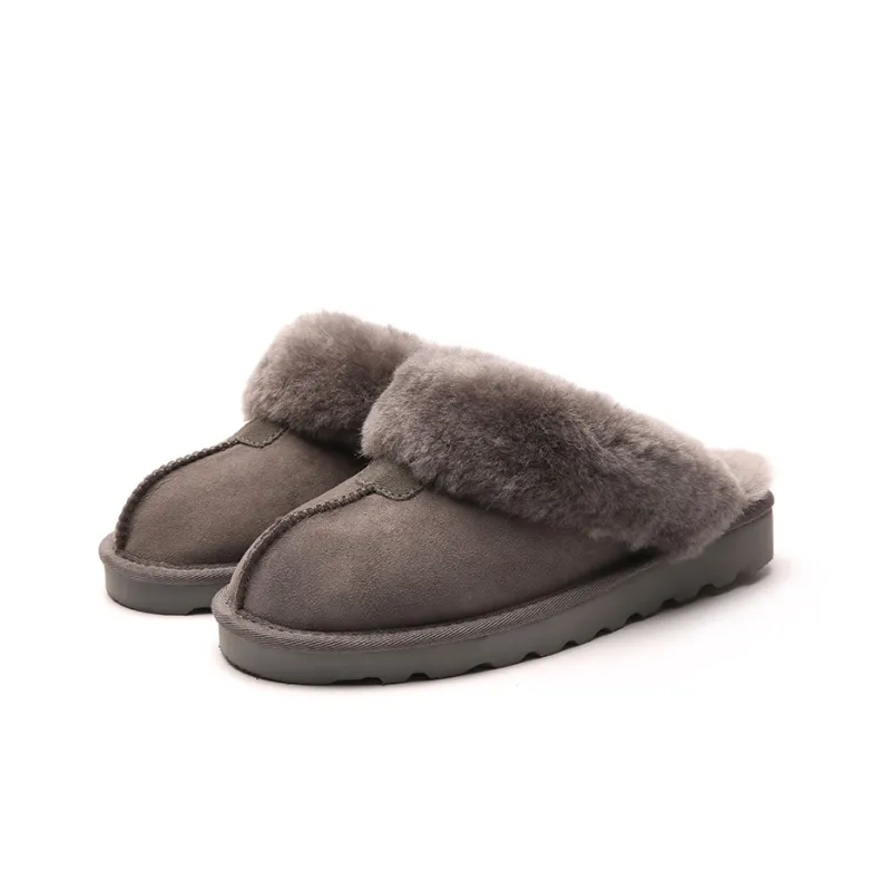STELLA WEISZ Wrap toe Slippers Women's Chestnut/Antelope Brown/Gray-7