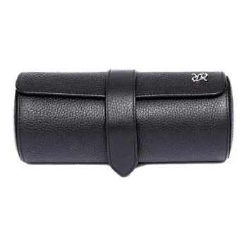 RAPPORT Leather Storage Bag Unisex Black