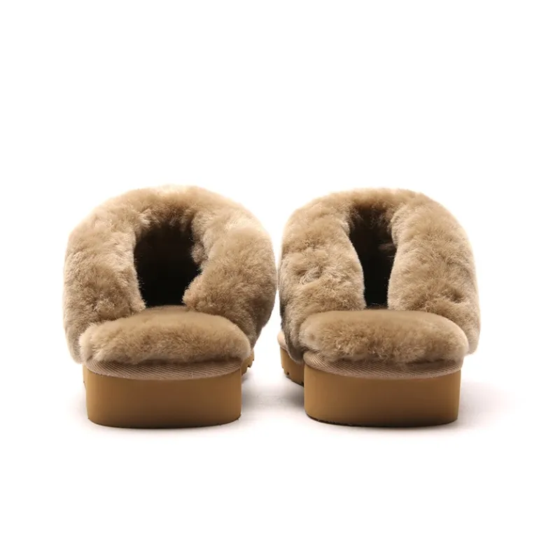 STELLA WEISZ Wrap toe Slippers Women's Chestnut/Antelope Brown/Gray-1