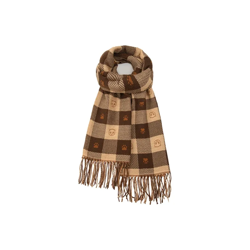 BAIJUAN Knit Scarves Unisex-6