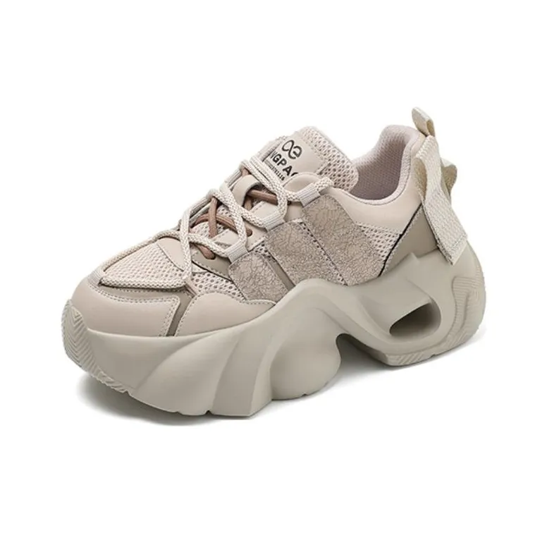 LINGPAO Low-Top Chunky Sneakers Women's-1
