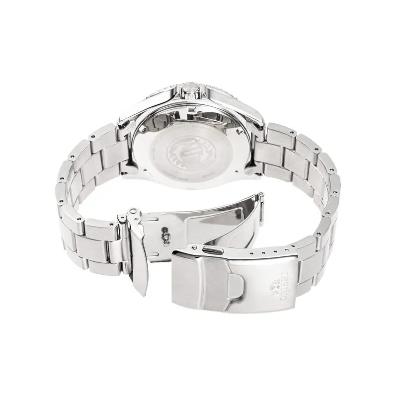 ORIENT Automatic Mechanical Movement Stainless Steel Strap Watch Men's Watches Red Watch Dial RA AA0814R19B-2