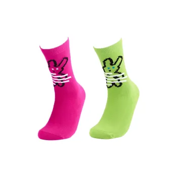 LIFEBEAT Mid Calf Socks Unisex 2 Pack Multicolor