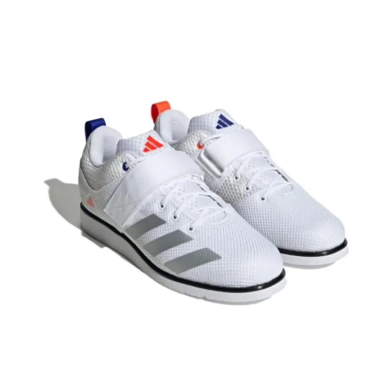 Adidas Powerlift 5 Cloud White Silver Metallic Core Black-2