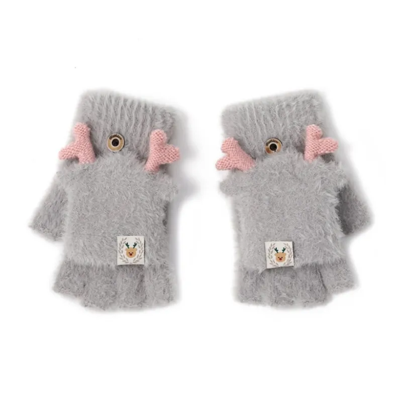 FREE RABBITⅡ Plush Warm Half Sleeve Set Unisex-4