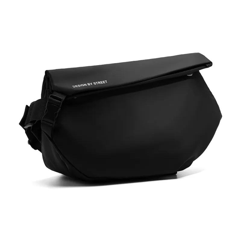 RIOREX Polyamide Messenger Bag Shoulder Bag Crossbody Bag Regular Unisex Black/Custard/Gray Black/Frosted Black-1