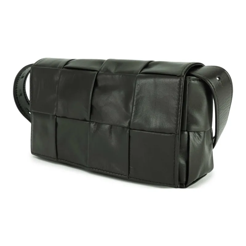 Bottega Veneta Cassette Belt Cow Leather Box Bag Camera Bag Fanny Pack, Crossbody Bag Mini Men's Field Green-1