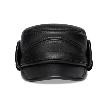 JEEP SPIRIT Top Grain Cow Leather Baseball Caps Men's